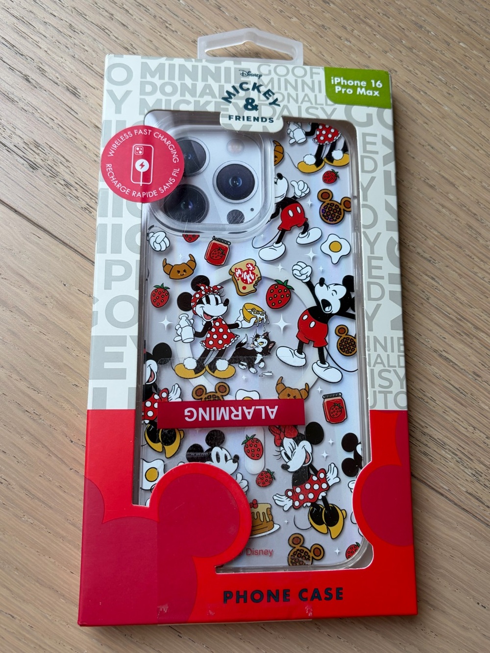 Disney Mickey & Friends Clear iPhone 16 Pro Max Case - White, Red, Black, Yellow
